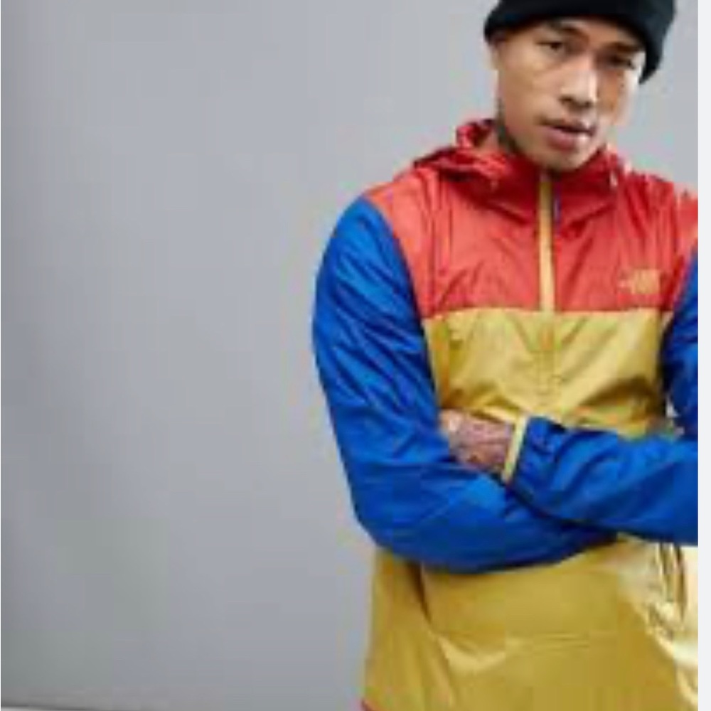 North Face rain coat packable
